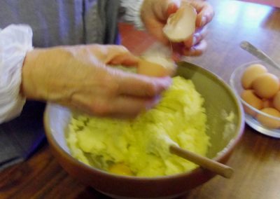 Préparation pâte à palets