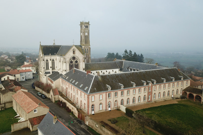 Abbaye vue du ciel