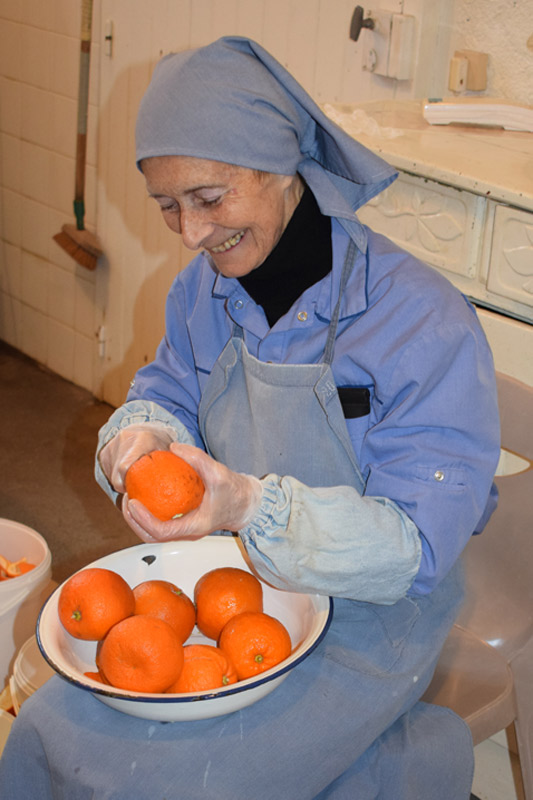 Epluchage des oranges